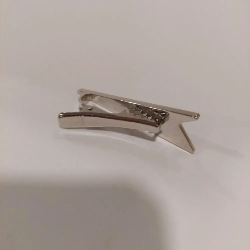 Sumimoto Electric Promo Merch Tie Pin Triangle Silver Tone With Black
